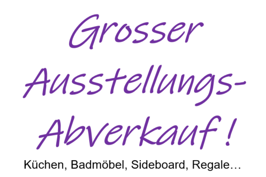 Grosser Ausstellungs-Abverkauf - ALLES muss weg - 1.png